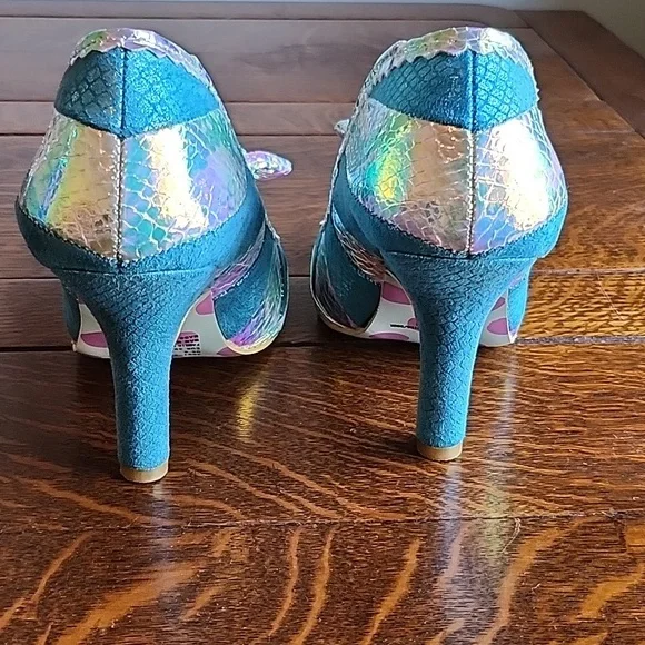 Irregular Choice Minoa cobra python snake shoes size 39 blue - Picture 5 of 14